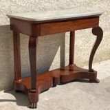 Restoration period mahogany console