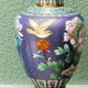Vase in cloisonné enamel, China, peonies, birds