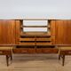 Mid-Century Modern Teak High Sideboard from Farso Mobelfabrik, Denmark.