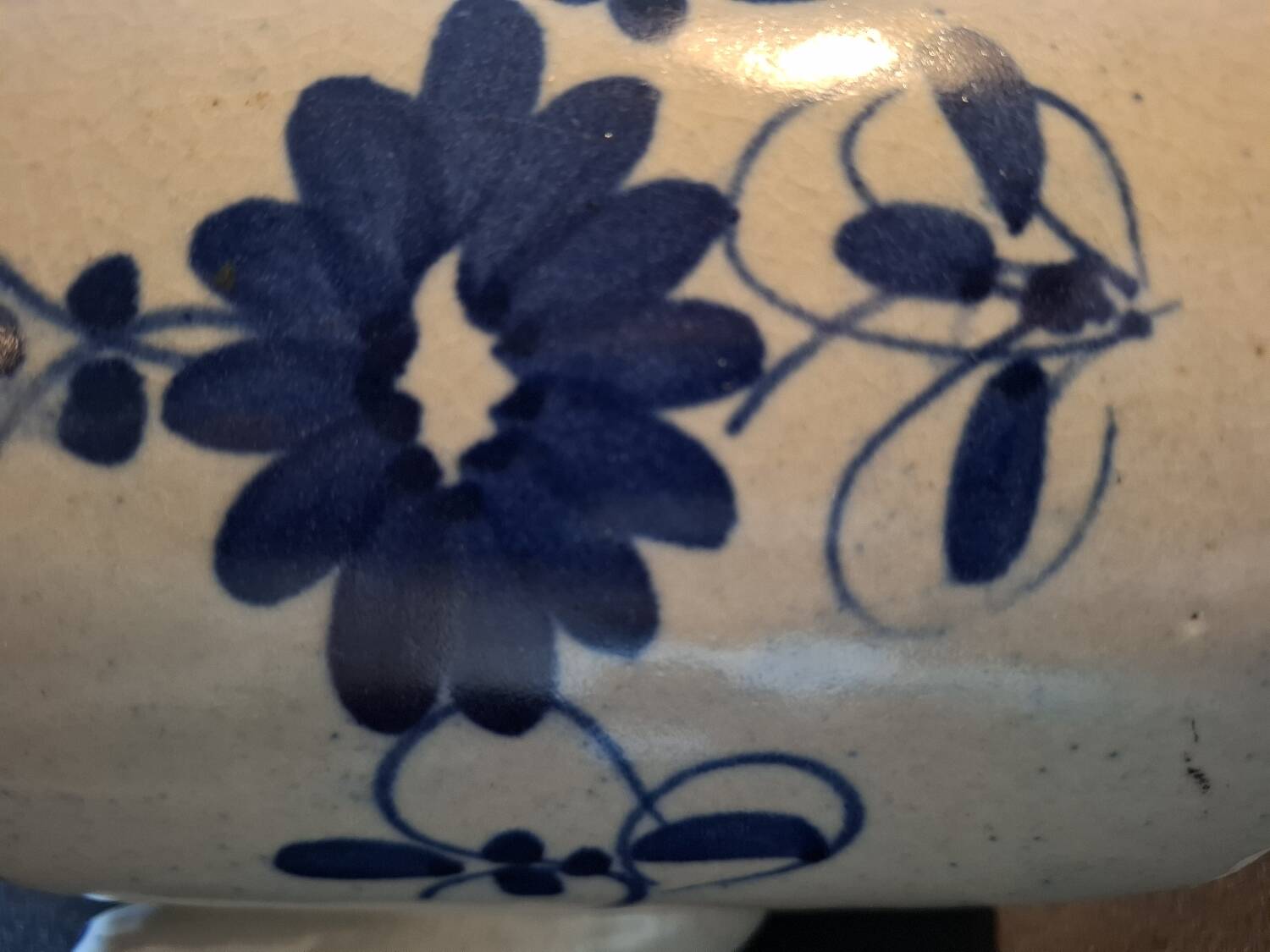 Antique stoneware teapot