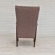 1960s, Swedish design, high-back armchair, furniture wool.