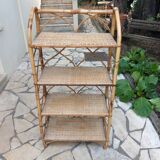 Rattan shelf