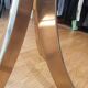 Rare 1970s round glass table