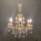 Lustre vintage en cristal 1950