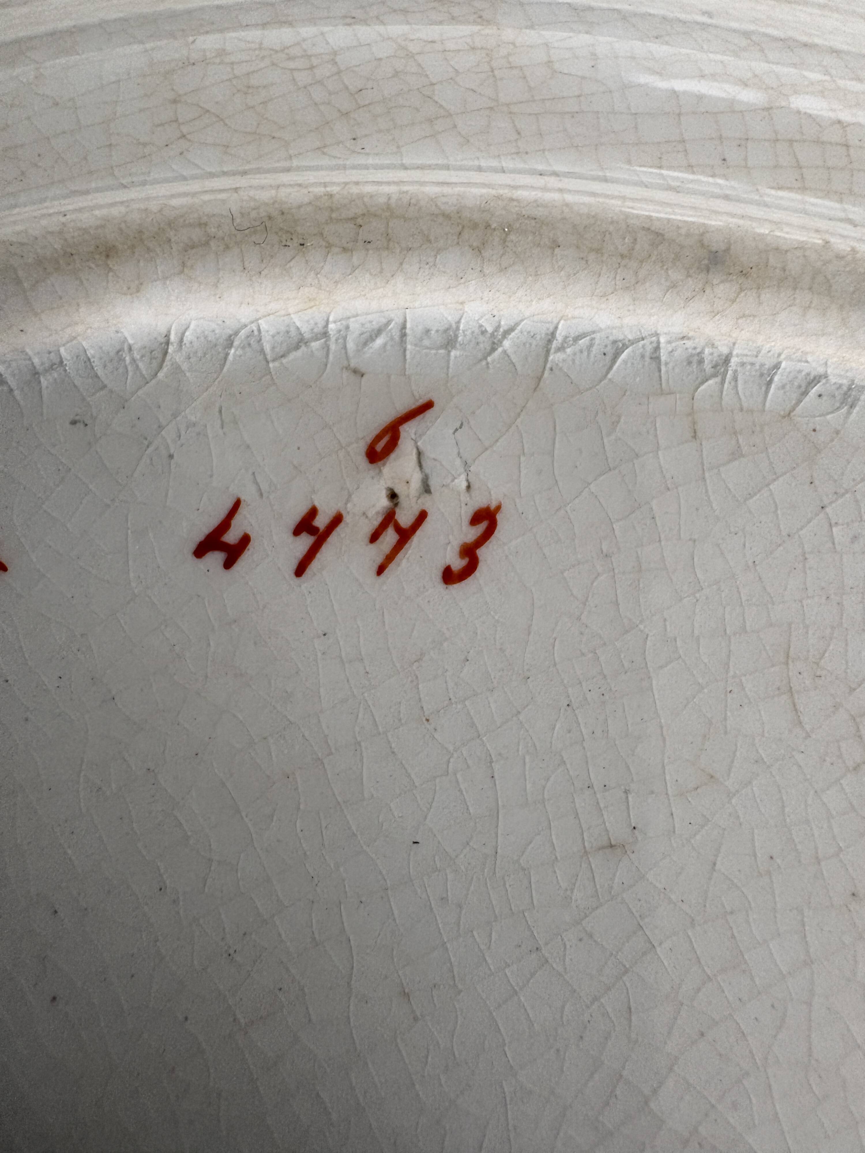Antique plate in earthenware - English Imari style