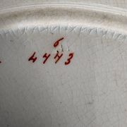 Antique plate in earthenware - English Imari style