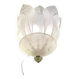 Contemporary Venetian Sanded Murano Glass Floreal Wall Sconces-Set of Two