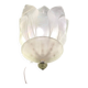 Contemporary Venetian Sanded Murano Glass Floreal Wall Sconces-Set of Two