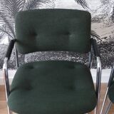 Paire de fauteuils Stafor vert bouteille