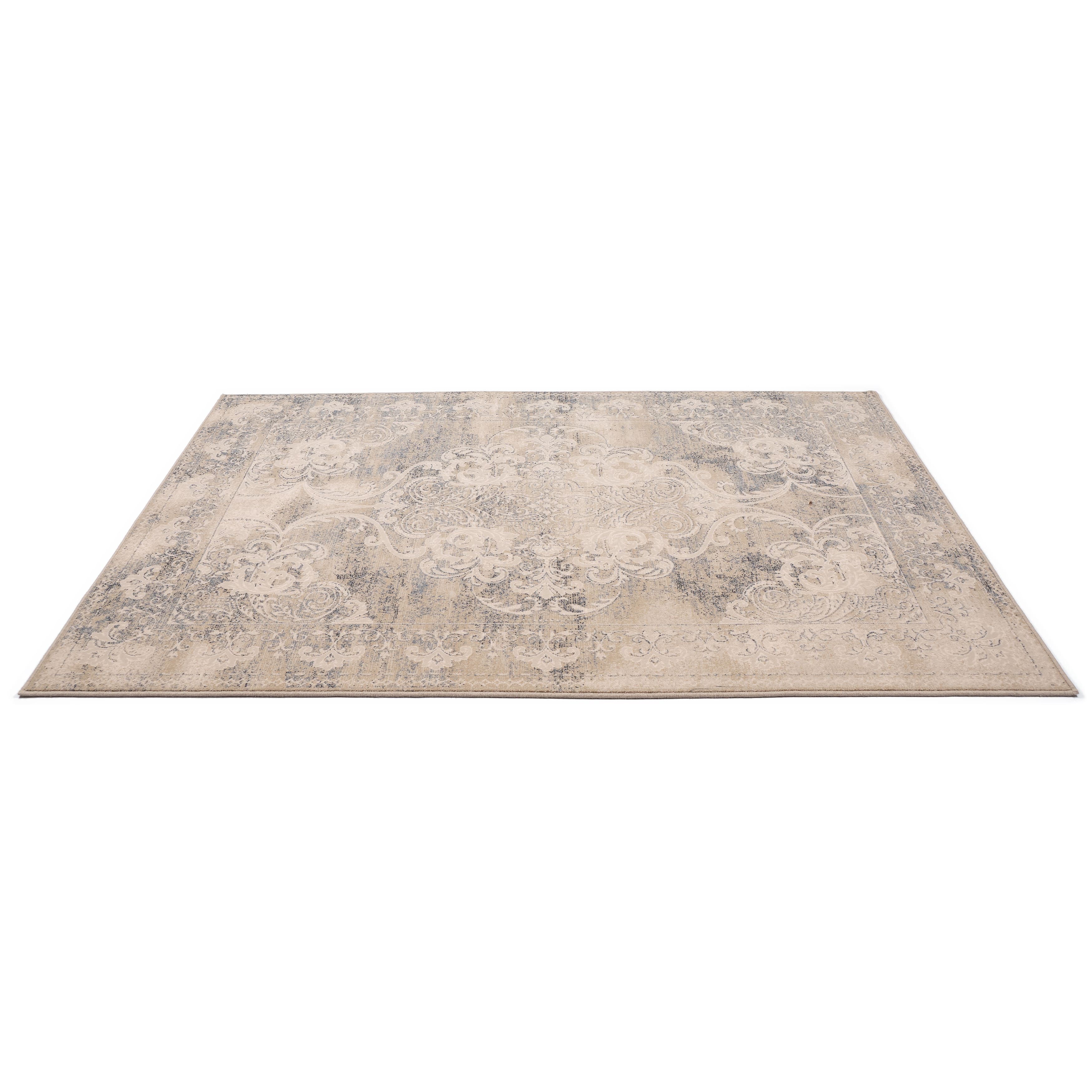 Vintage-style beige oriental Persian rug 120x170 cm