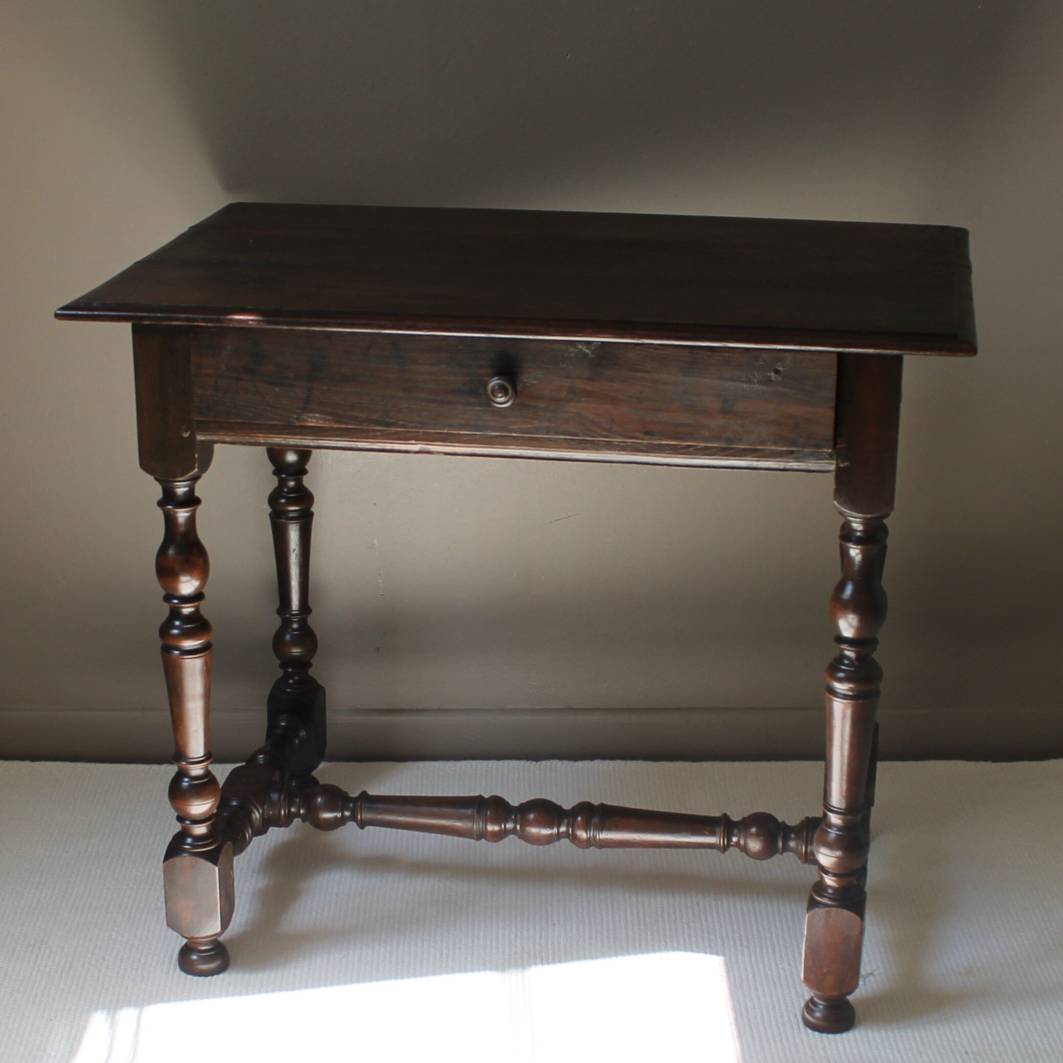 19th century solid oak desk