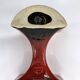 3 red ceramic candlesticks • Cari Zalloni • Steuler • 1970