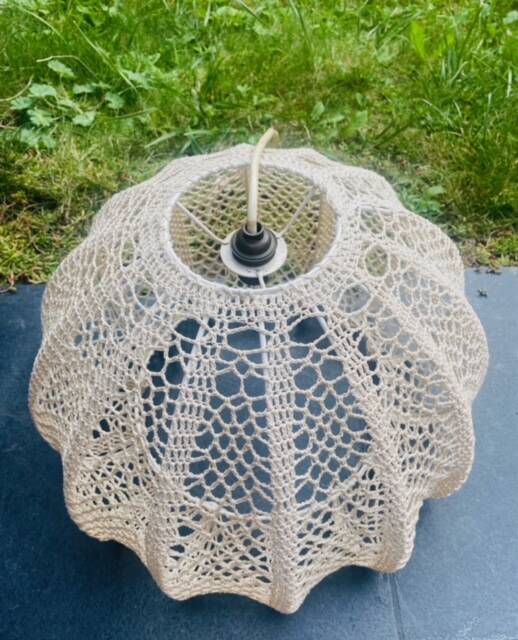 Suspension bohème vintage en crochet