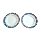 Pair of dishes on light standing saint amand morocco collection