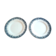 Pair of dishes on light standing saint amand morocco collection