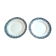 Pair of dishes on light standing saint amand morocco collection