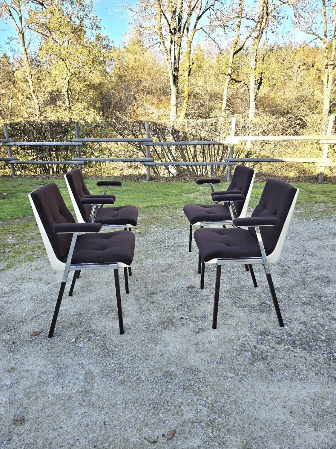 4 Allibert dining room chairs 1970