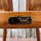 Vintage Brutalist Stube solid wood dining chair