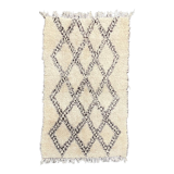 Berbere carpet beni ouarain old 125x210 cm
