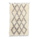 Berbere carpet beni ouarain old 125x210 cm