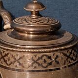 Silver metal coffee maker