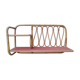 Vintage rattan wall shelf 60s