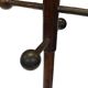 Vintage Wooden Sputnik Design Freestanding Coat Rack, 1970s, Brown