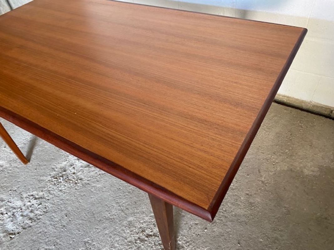 Scandinavian extendable teak table 147/191/235x88cm vintage an60