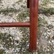 Pair of Italian folding chairs in vintage canning