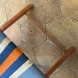 Children's folding armchair in wood and canvas