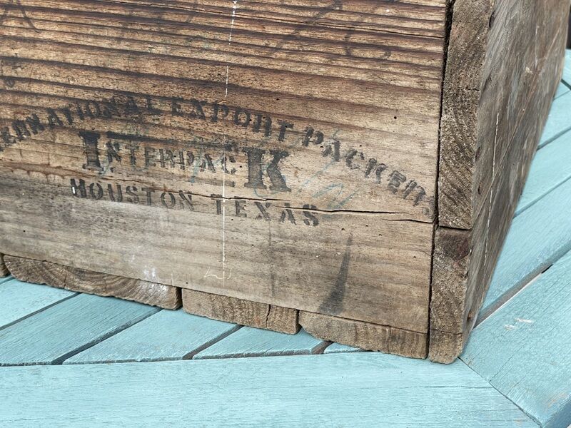 Old wooden box