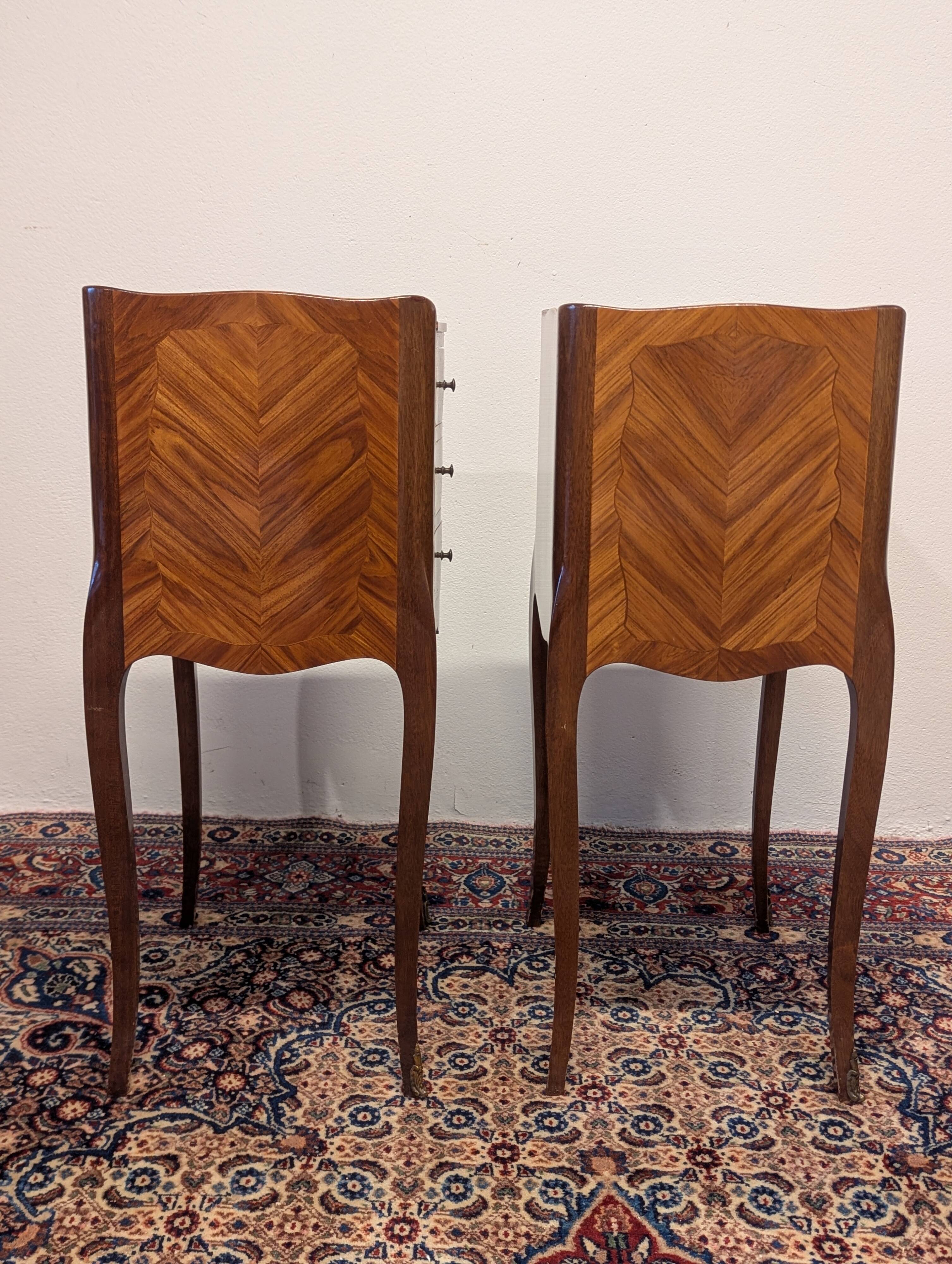 Pair of Louis XV style bedside tables