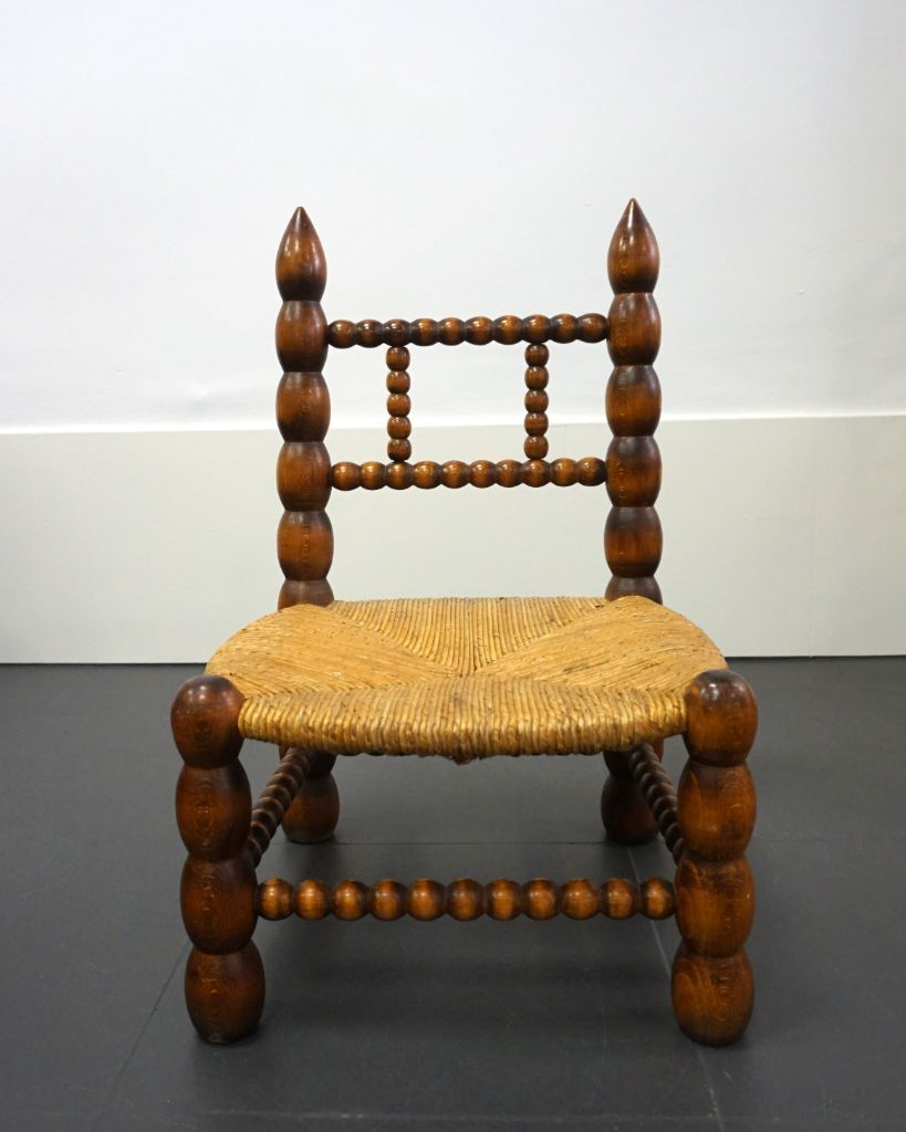 French low chair turned