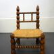 French low chair turned