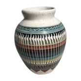 Vase ancien céramique émaillée