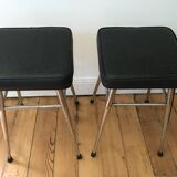 2 stools minimalist in leatherette