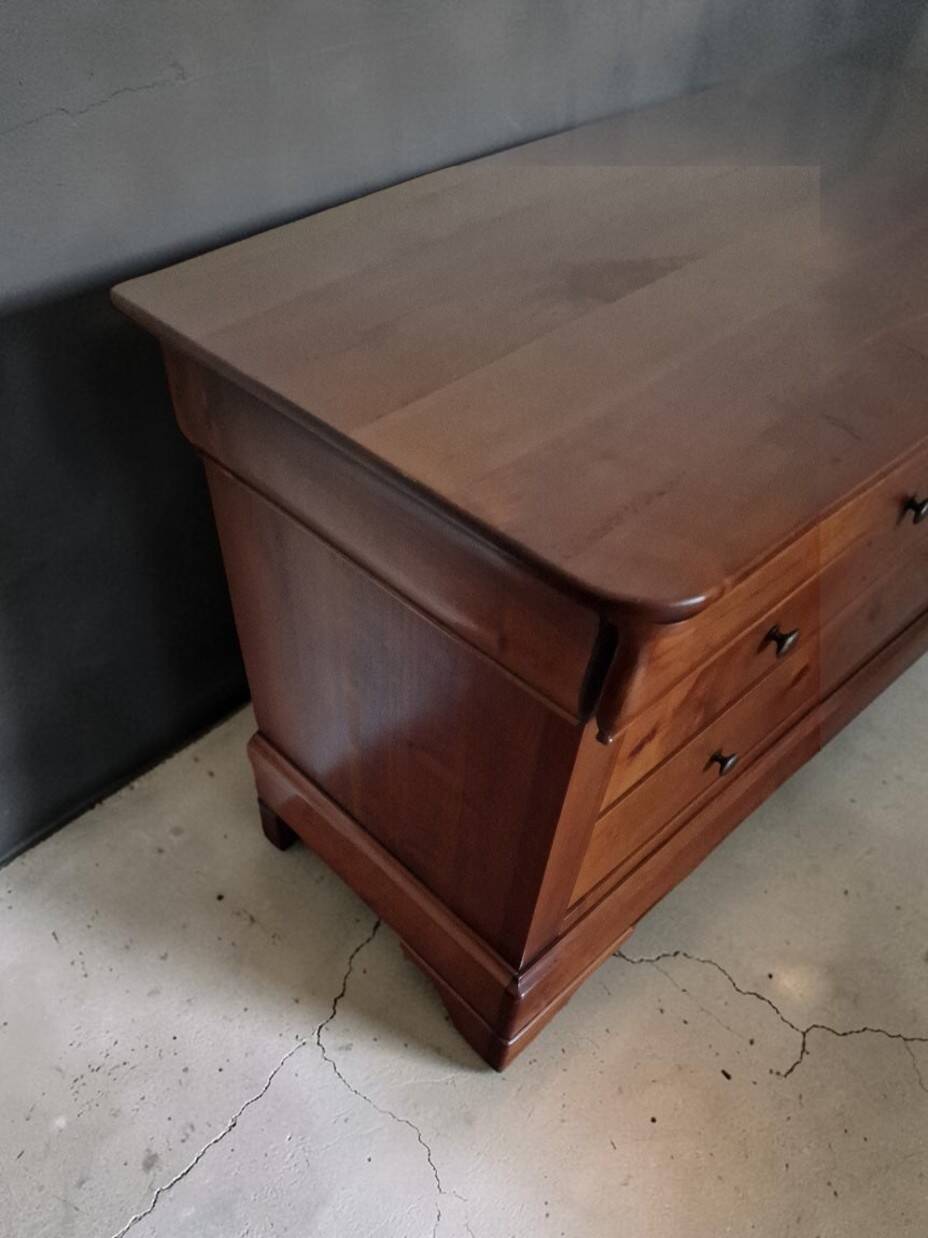 Solid cherry wood style chest of drawers