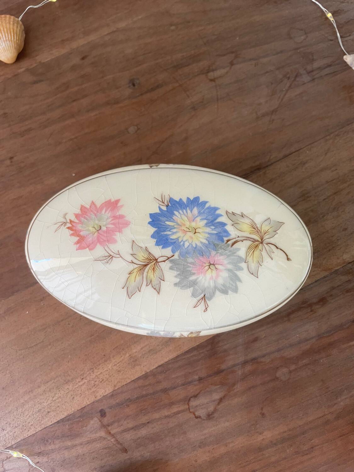 Vintage porcelain candy box