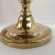 Pair Golden Brass Candlesticks