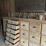 Antique workshop drawer unit from the early 20th century.