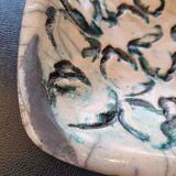 Japanese square dish in Raku
