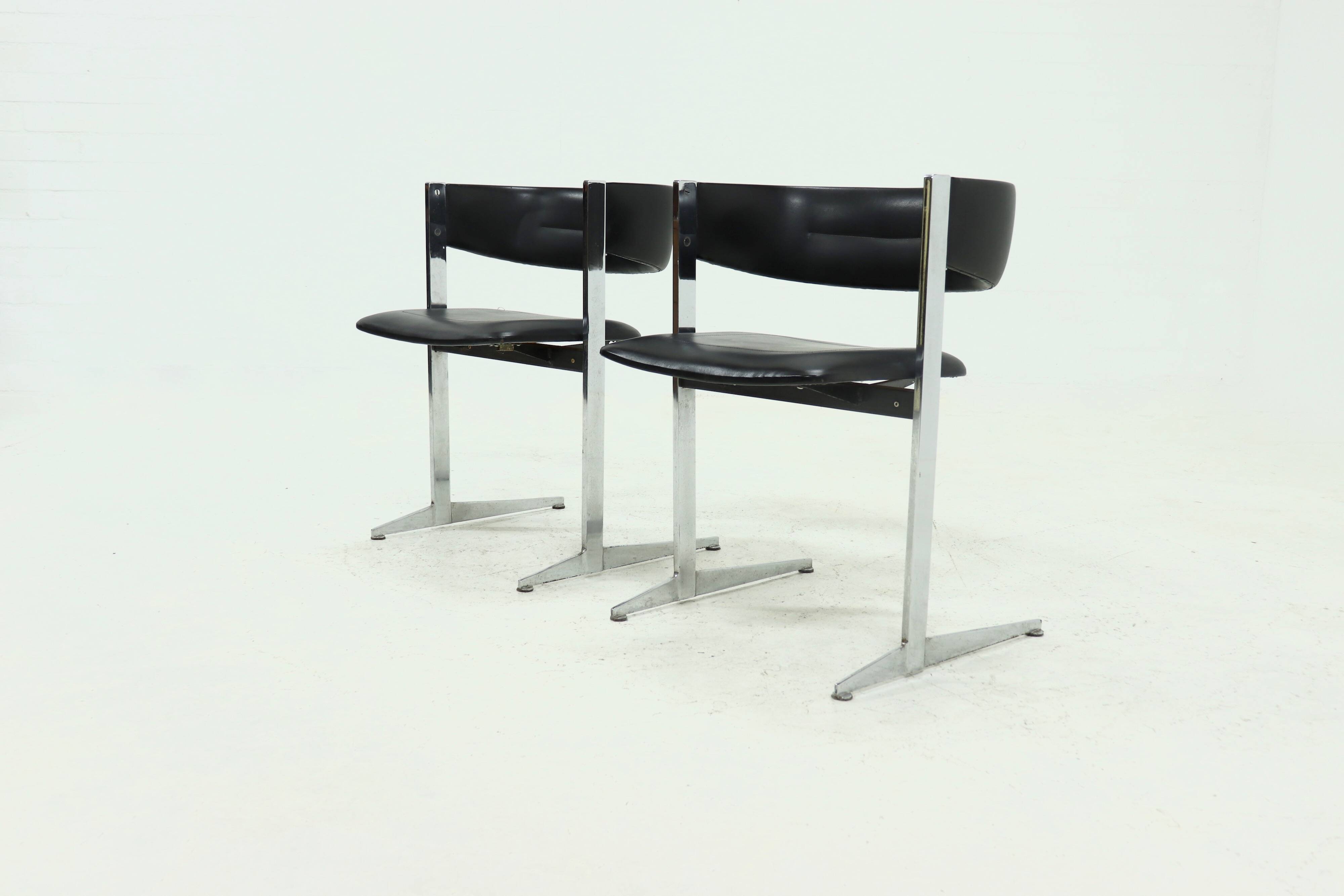 Set of 2 Sigma Dining Chairs by Sigmachair Italy, 1970s