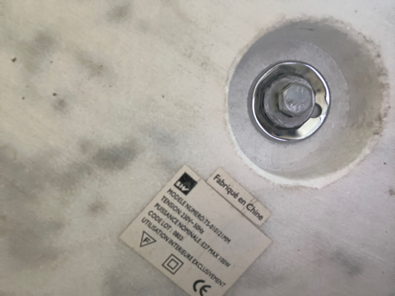 Arc floor lamp design with marble base BHV – contemporary style