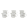 Set of glass cups, Italian design, 1980s, production: Italy
