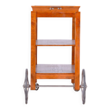 Restored ArtDeco Walnut Trolley, Revived Polish, France, 1920s