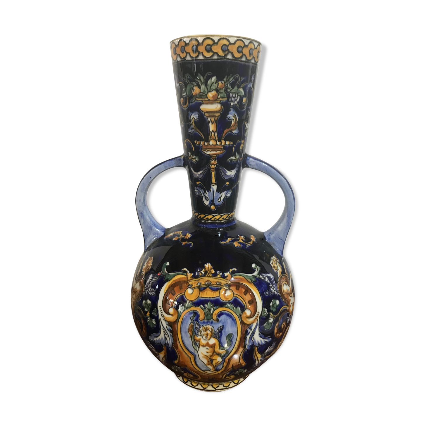 Vase Gien 2 handles renaissance