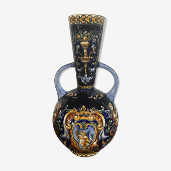 Vase Gien 2 anses renaissance