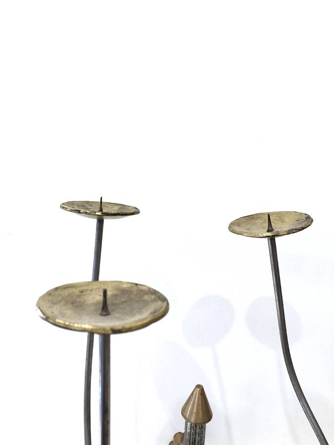 Bronze chandelier, German design, 20th century