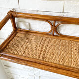 Rattan shelf and cannage 1950