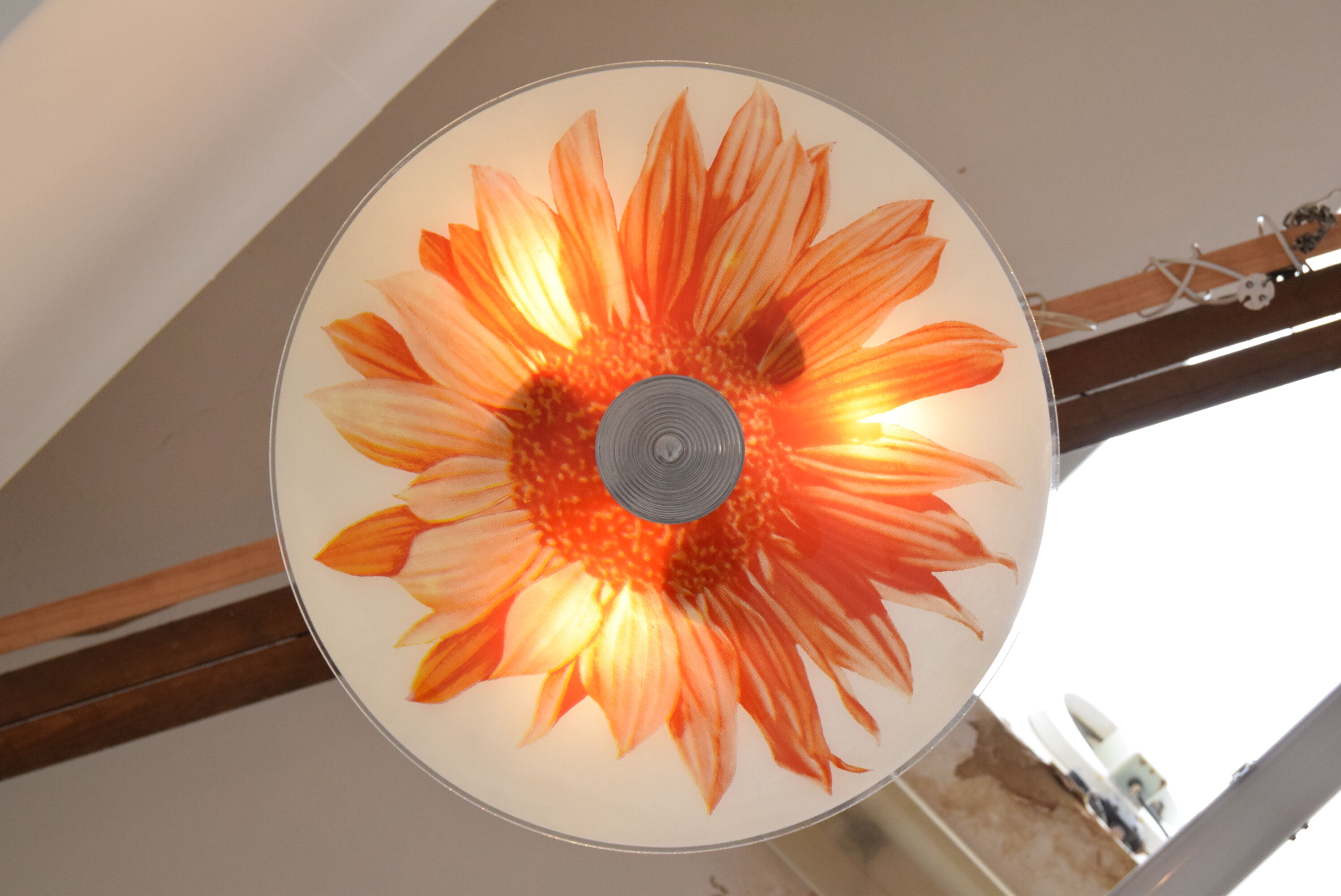 Mid-century glass pendant,1960's.